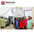 Caldera de agua caliente industrial de combustible de biomasa completa